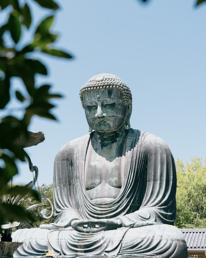 The Great Buddha bronze statue at Kotoku-in Temple, Kamakura